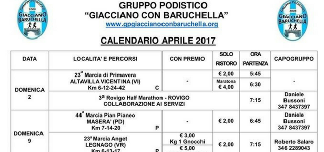 Calendario Ottobre 2019