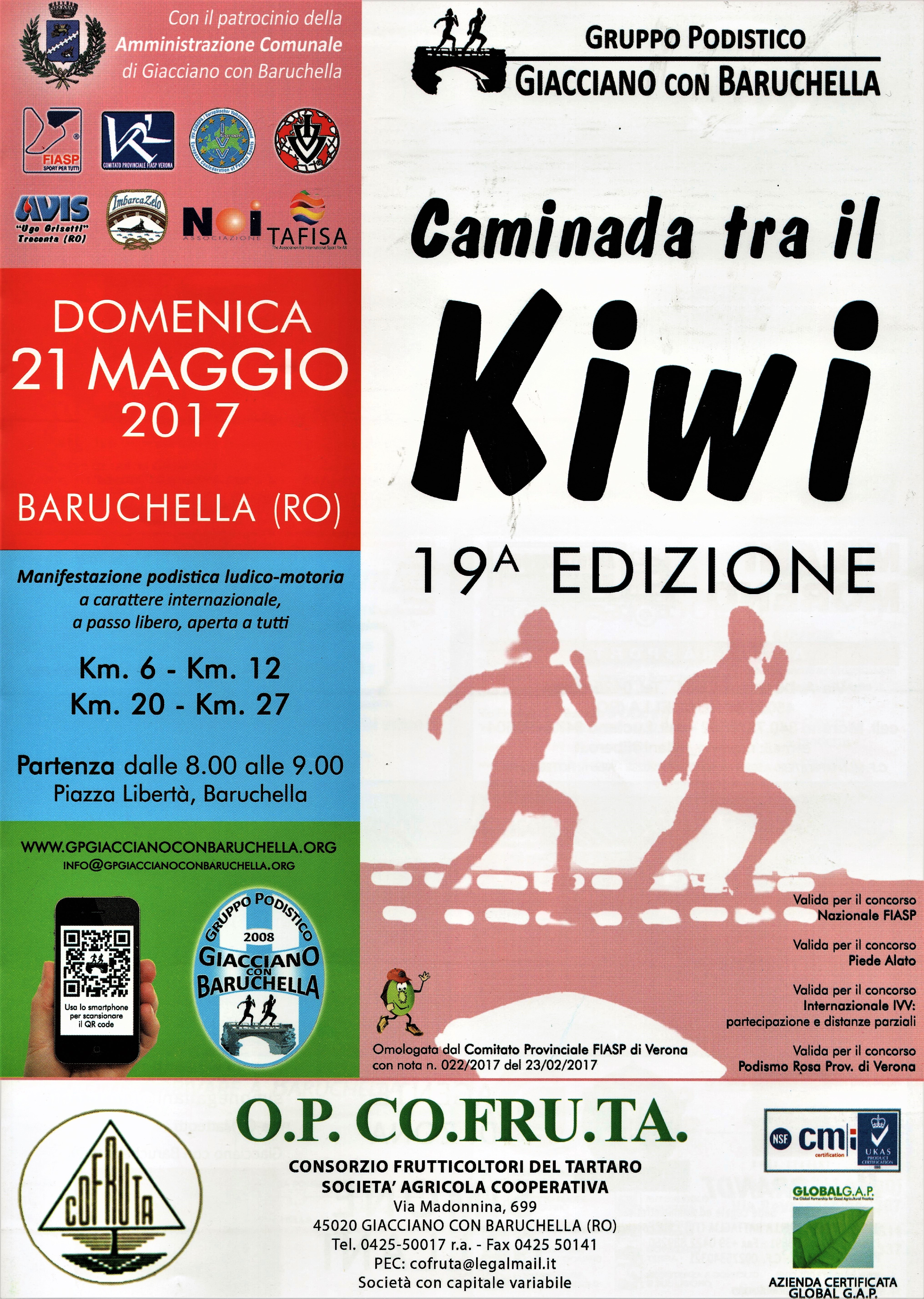 19a Caminada tra il Kiwi - 21 Maggio 2017