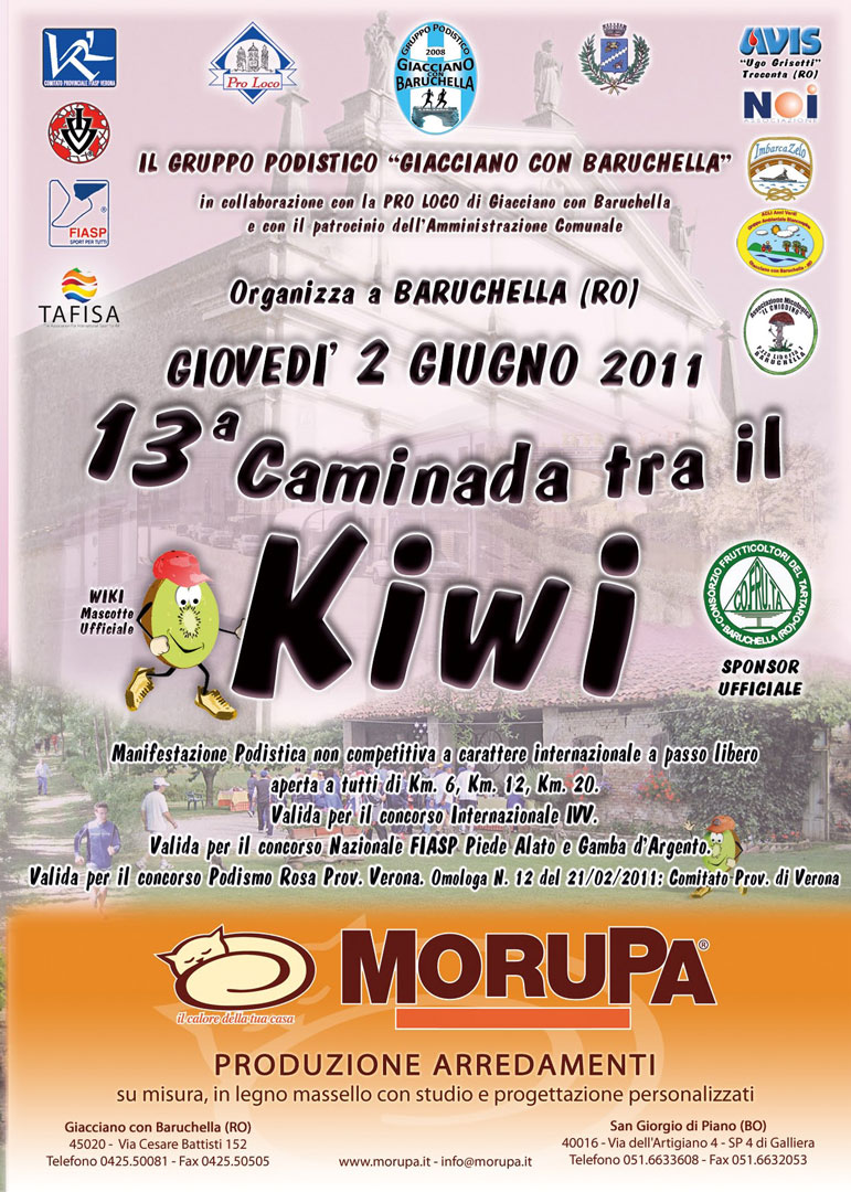 13a Caminada tra il Kiwi 2011: ecco il volantino!
